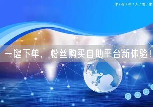 一键下单，粉丝购买自助平台新体验！
