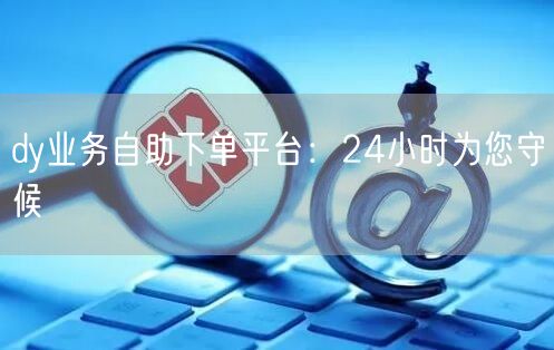 dy业务自助下单平台:24小时为您守候