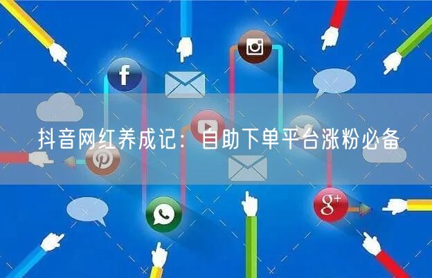 抖音网红养成记:自助下单平台涨粉必备
