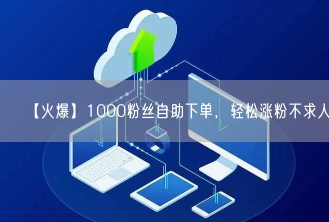 【火爆】1000粉丝自助下单，轻松涨粉不求人！