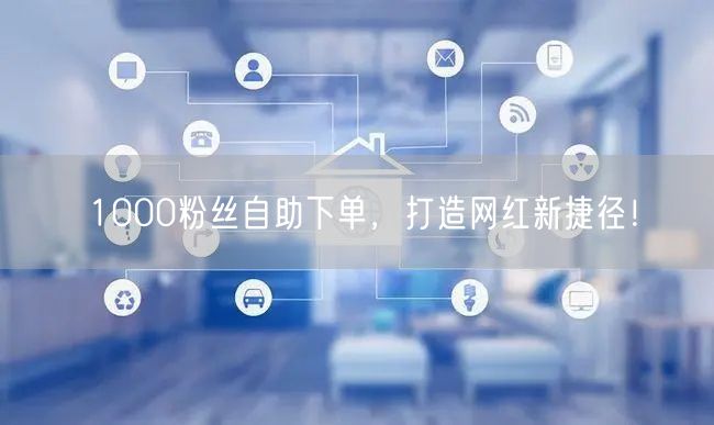 1000粉丝自助下单,打造网红新捷径!