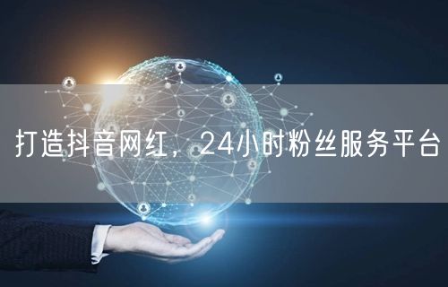 打造抖音网红,24小时粉丝服务平台