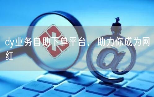 dy业务自助下单平台，助力你成为网红