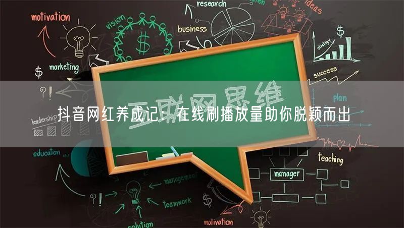 抖音网红养成记:在线刷播放量助你脱颖而出