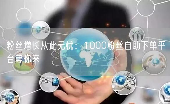 粉丝增长从此无忧：1000粉丝自助下单平台等你来