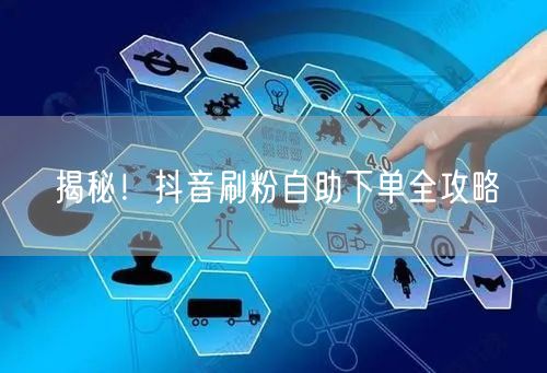 揭秘！抖音刷粉自助下单全攻略