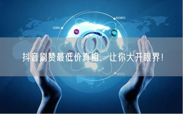 抖音刷赞最低价真相,让你大开眼界!