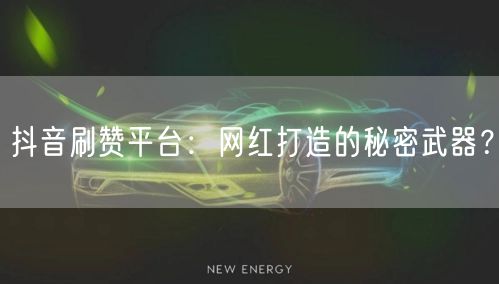 抖音刷赞平台:网红打造的秘密武器?
