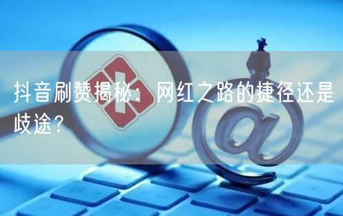 抖音刷赞揭秘：网红之路的捷径还是歧途？