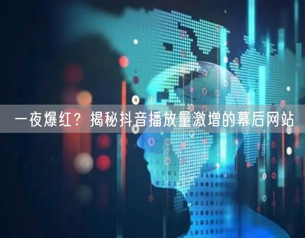 一夜爆红?揭秘抖音播放量激增的幕后网站