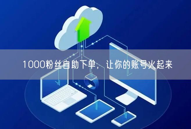 1000粉丝自助下单,让你的账号火起来