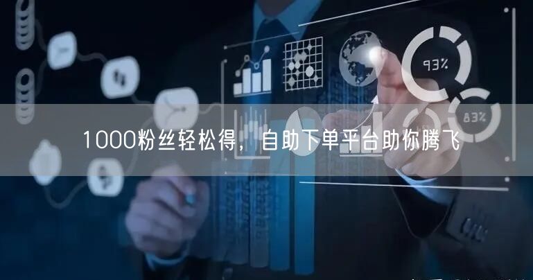 1000粉丝轻松得，自助下单平台助你腾飞