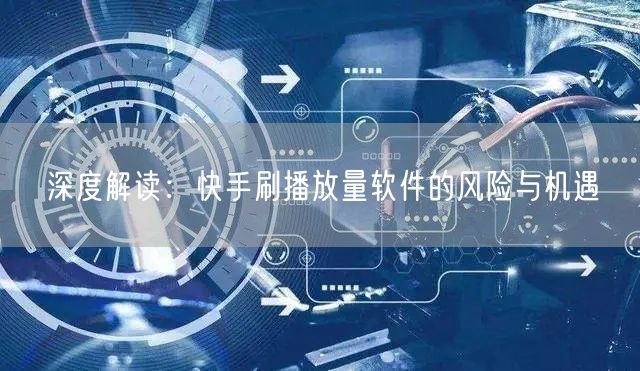 深度解读：快手刷播放量软件的风险与机遇