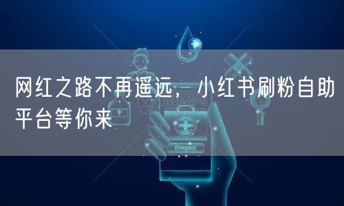 网红之路不再遥远，小红书刷粉自助平台等你来