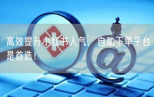 高效提升小红书人气，自助下单平台是首选！