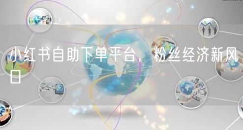 小红书自助下单平台,粉丝经济新风口