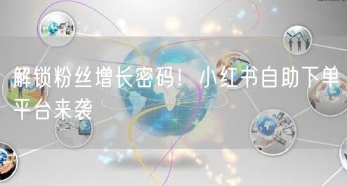 解锁粉丝增长密码！小红书自助下单平台来袭