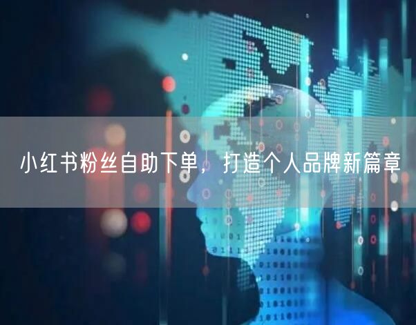 小红书粉丝自助下单，打造个人品牌新篇章