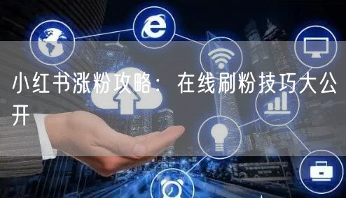 小红书涨粉攻略：在线刷粉技巧大公开