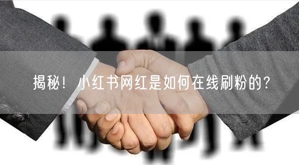 揭秘！小红书网红是如何在线刷粉的？
