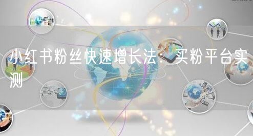 小红书粉丝快速增长法：买粉平台实测