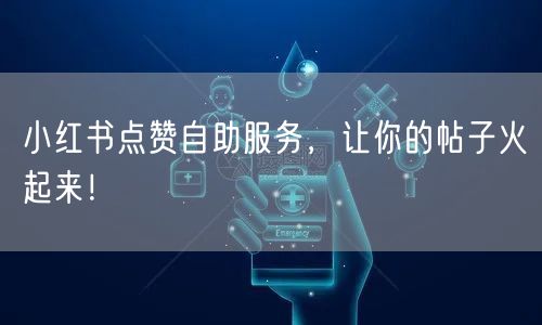 小红书点赞自助服务，让你的帖子火起来！