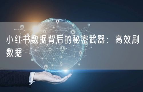 小红书数据背后的秘密武器：高效刷数据