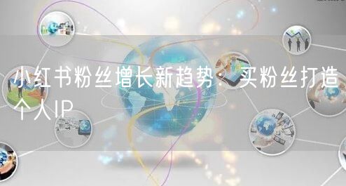 小红书粉丝增长新趋势：买粉丝打造个人IP