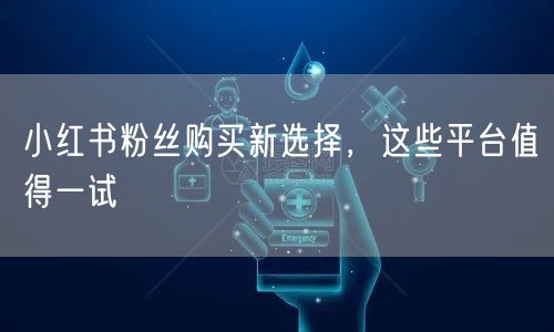 小红书粉丝购买新选择，这些平台值得一试