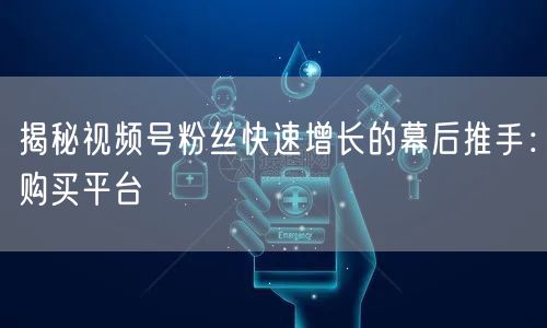 揭秘视频号粉丝快速增长的幕后推手：购买平台