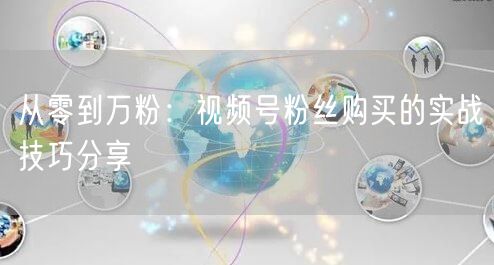 从零到万粉:视频号粉丝购买的实战技巧分享