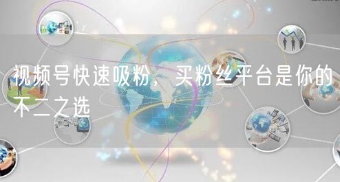视频号快速吸粉,买粉丝平台是你的不二之选