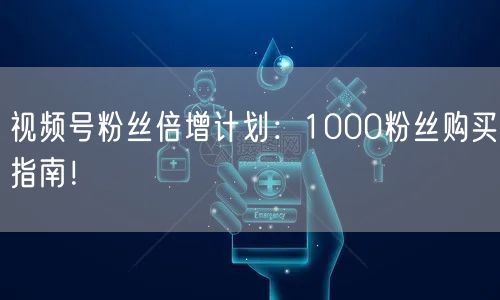 视频号粉丝倍增计划:1000粉丝购买指南!