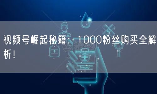 视频号崛起秘籍:1000粉丝购买全解析!