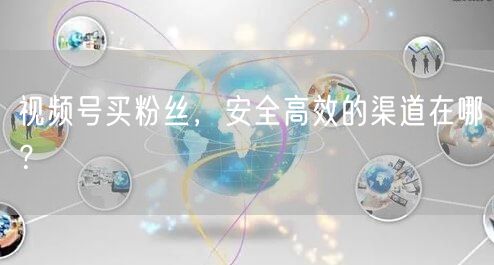 视频号买粉丝，安全高效的渠道在哪？
